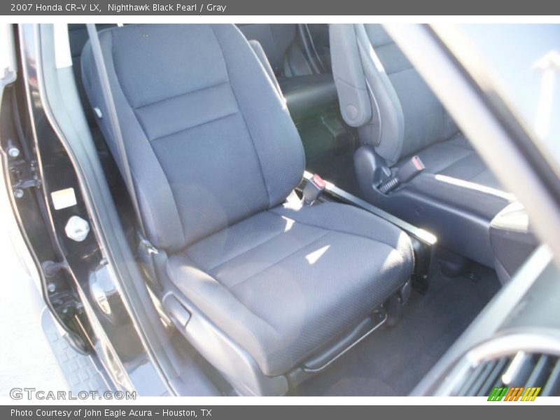 Nighthawk Black Pearl / Gray 2007 Honda CR-V LX