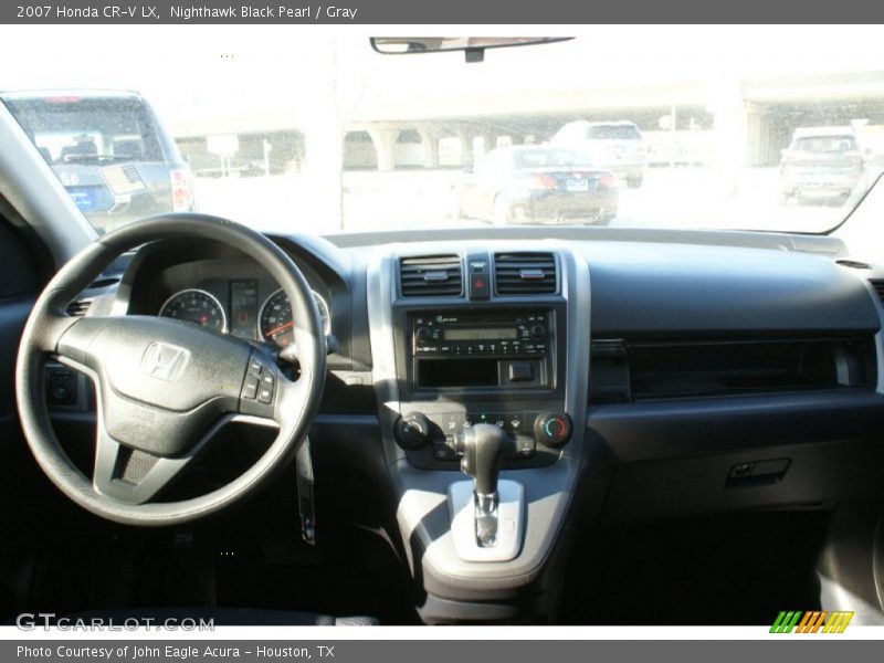 Nighthawk Black Pearl / Gray 2007 Honda CR-V LX