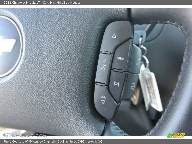 Gold Mist Metallic / Neutral 2012 Chevrolet Impala LT