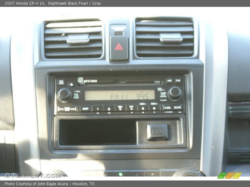 Nighthawk Black Pearl / Gray 2007 Honda CR-V LX