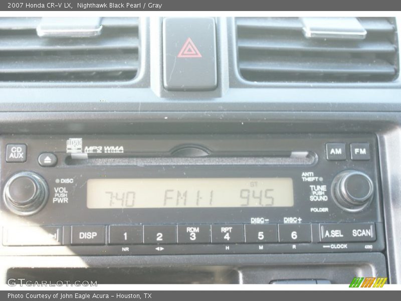 Nighthawk Black Pearl / Gray 2007 Honda CR-V LX