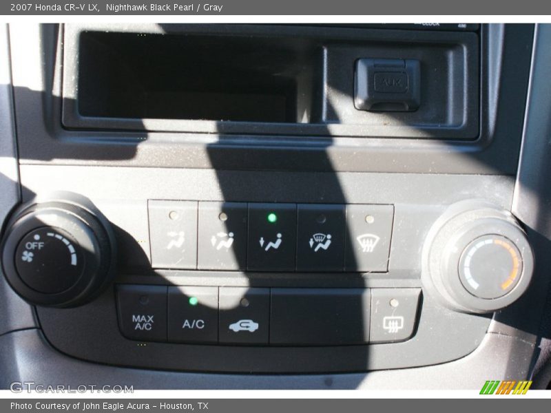 Nighthawk Black Pearl / Gray 2007 Honda CR-V LX