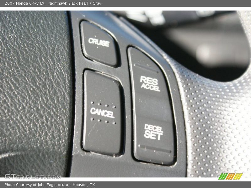 Nighthawk Black Pearl / Gray 2007 Honda CR-V LX
