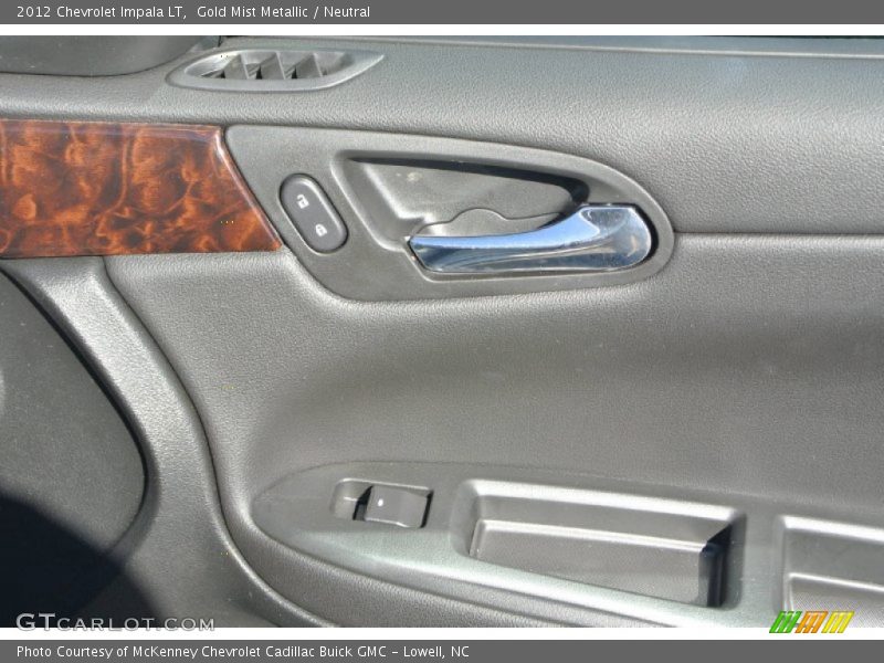 Gold Mist Metallic / Neutral 2012 Chevrolet Impala LT