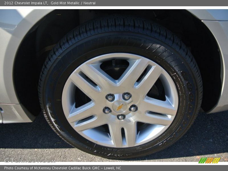 Gold Mist Metallic / Neutral 2012 Chevrolet Impala LT