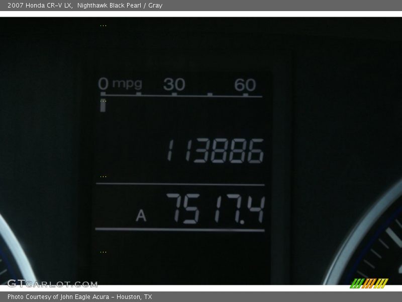 Nighthawk Black Pearl / Gray 2007 Honda CR-V LX