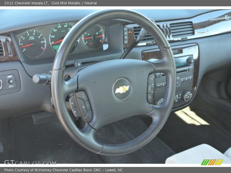 Gold Mist Metallic / Neutral 2012 Chevrolet Impala LT