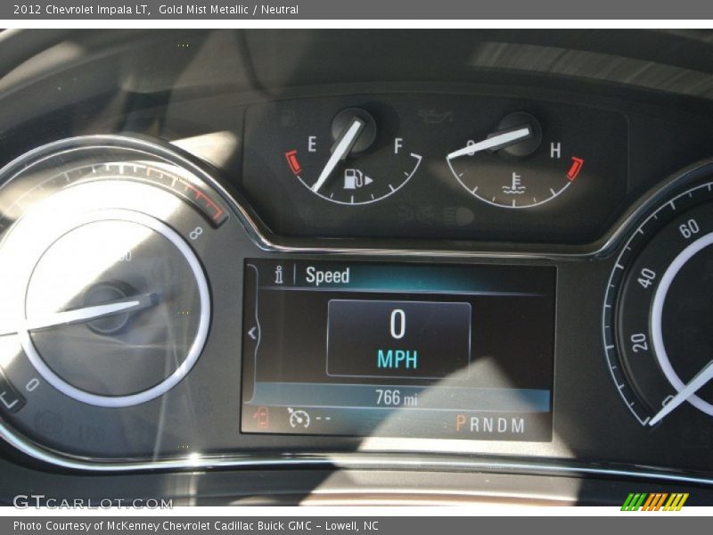 Gold Mist Metallic / Neutral 2012 Chevrolet Impala LT