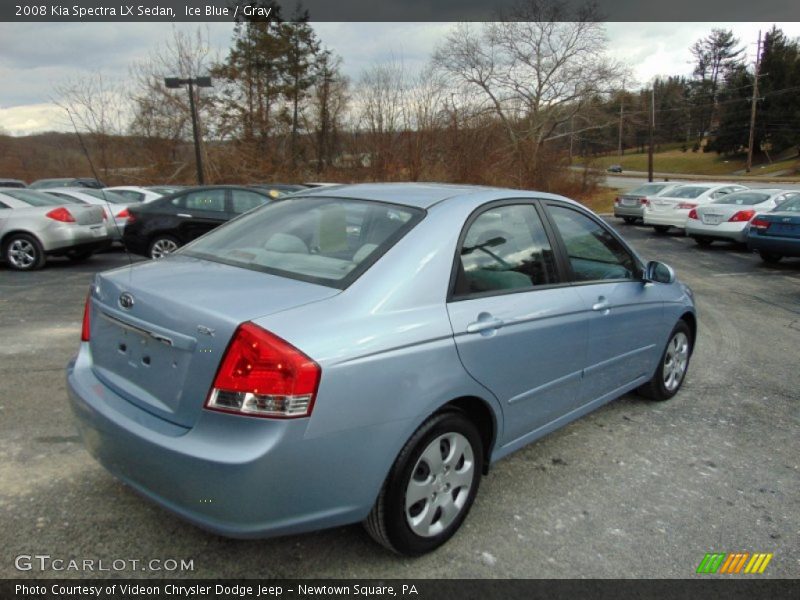 Ice Blue / Gray 2008 Kia Spectra LX Sedan