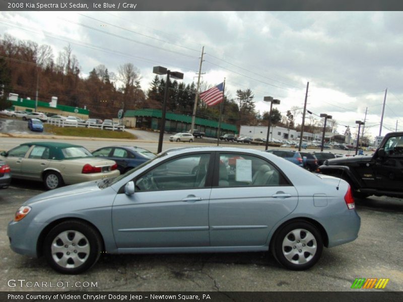 Ice Blue / Gray 2008 Kia Spectra LX Sedan