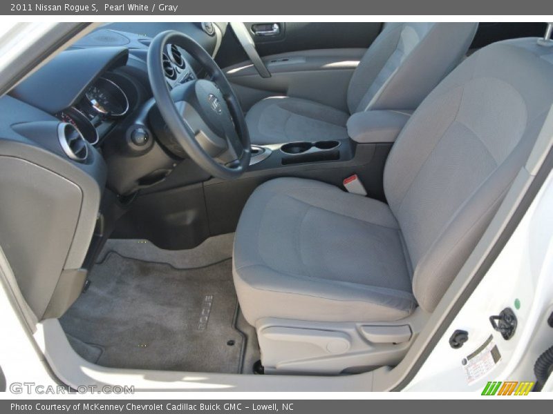 Pearl White / Gray 2011 Nissan Rogue S
