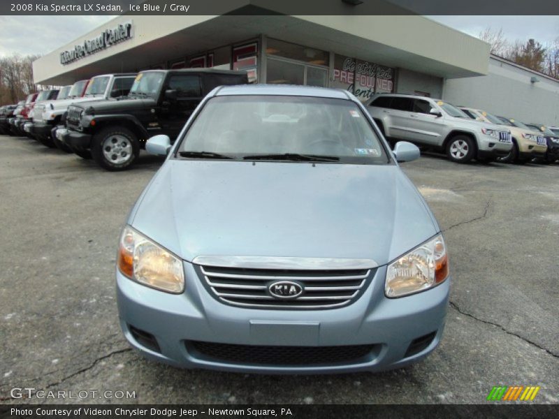 Ice Blue / Gray 2008 Kia Spectra LX Sedan