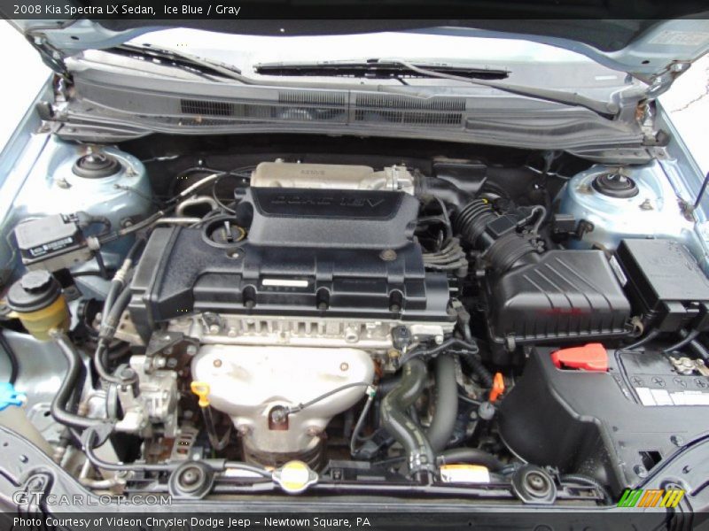 Ice Blue / Gray 2008 Kia Spectra LX Sedan