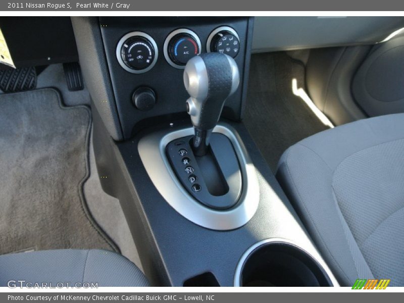 Pearl White / Gray 2011 Nissan Rogue S