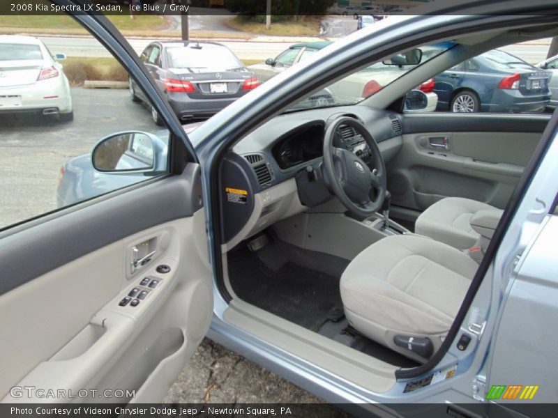 Ice Blue / Gray 2008 Kia Spectra LX Sedan