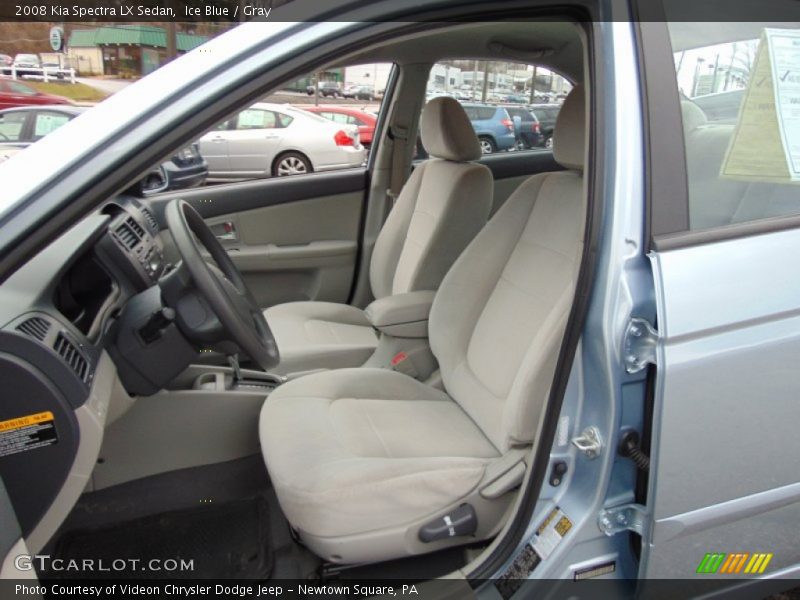 Ice Blue / Gray 2008 Kia Spectra LX Sedan
