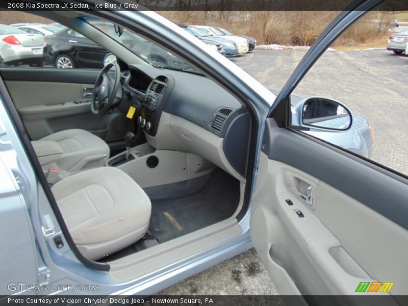 Ice Blue / Gray 2008 Kia Spectra LX Sedan