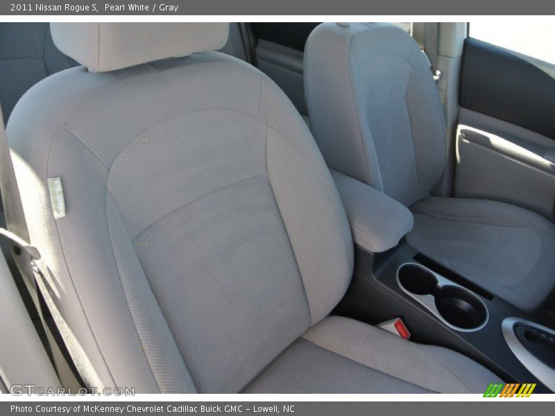 Pearl White / Gray 2011 Nissan Rogue S