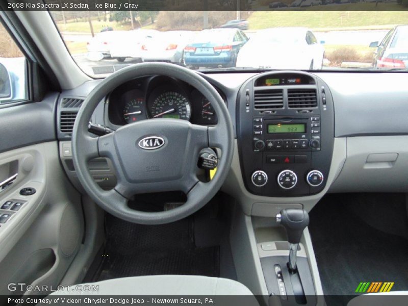 Ice Blue / Gray 2008 Kia Spectra LX Sedan