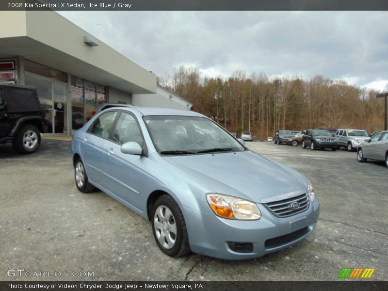 Ice Blue / Gray 2008 Kia Spectra LX Sedan