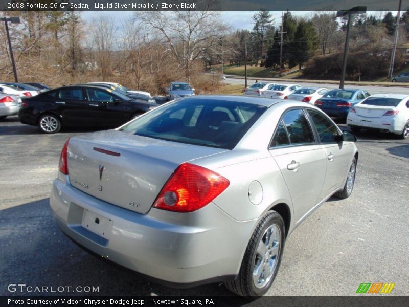 Liquid Silver Metallic / Ebony Black 2008 Pontiac G6 GT Sedan