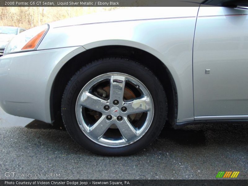 Liquid Silver Metallic / Ebony Black 2008 Pontiac G6 GT Sedan