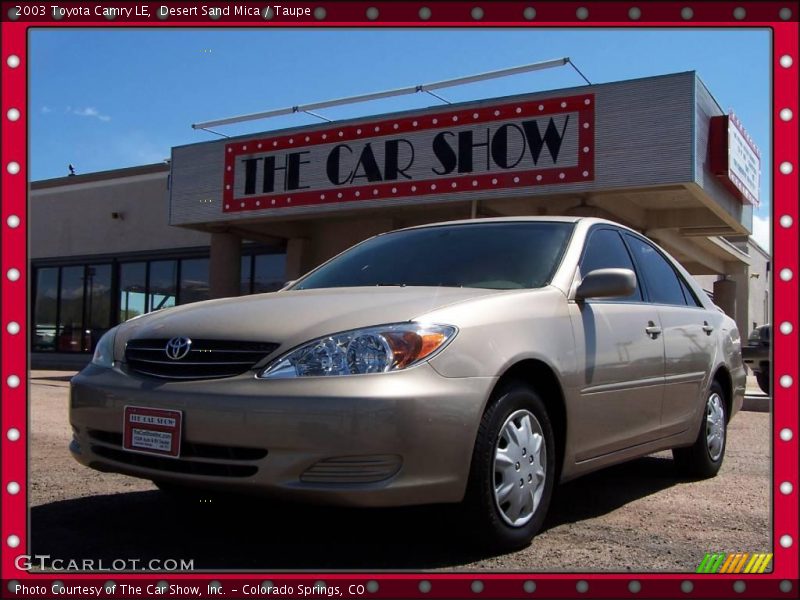 Desert Sand Mica / Taupe 2003 Toyota Camry LE