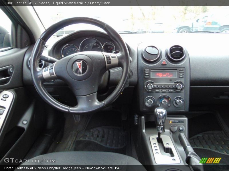 Liquid Silver Metallic / Ebony Black 2008 Pontiac G6 GT Sedan