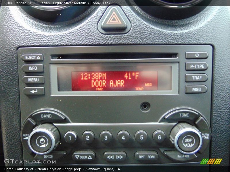 Liquid Silver Metallic / Ebony Black 2008 Pontiac G6 GT Sedan