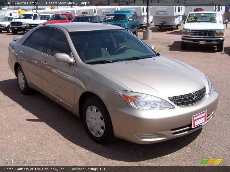 Desert Sand Mica / Taupe 2003 Toyota Camry LE