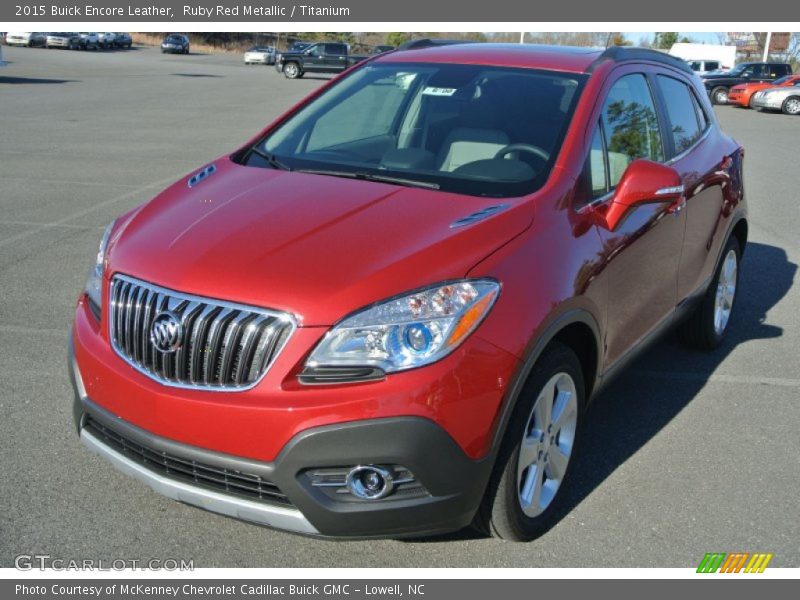 Ruby Red Metallic / Titanium 2015 Buick Encore Leather