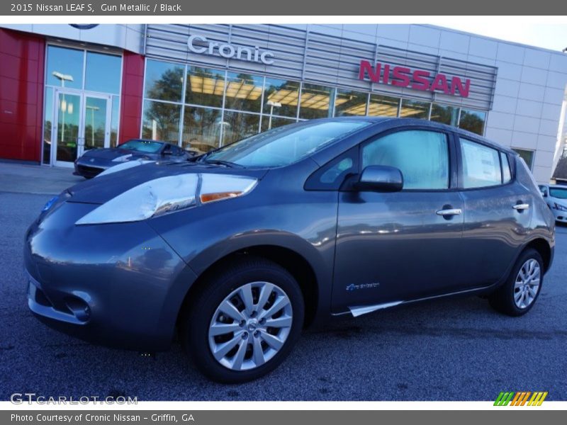 Gun Metallic / Black 2015 Nissan LEAF S