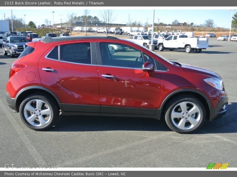 Ruby Red Metallic / Titanium 2015 Buick Encore Leather