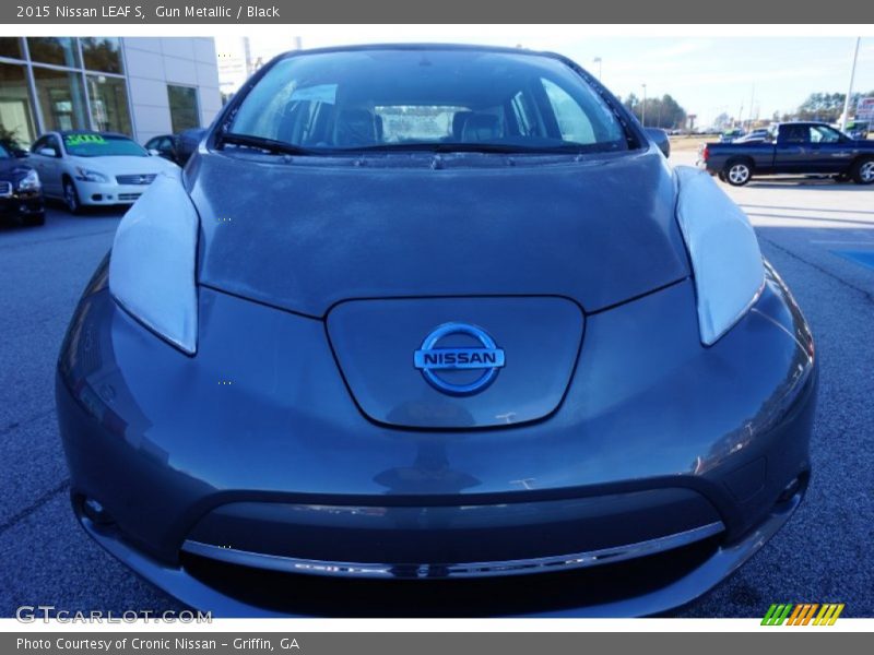 Gun Metallic / Black 2015 Nissan LEAF S