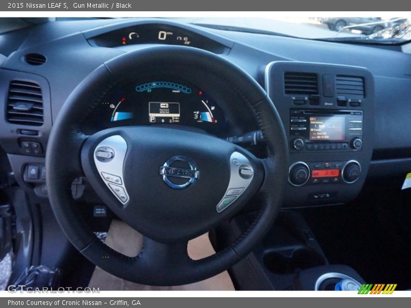 Gun Metallic / Black 2015 Nissan LEAF S