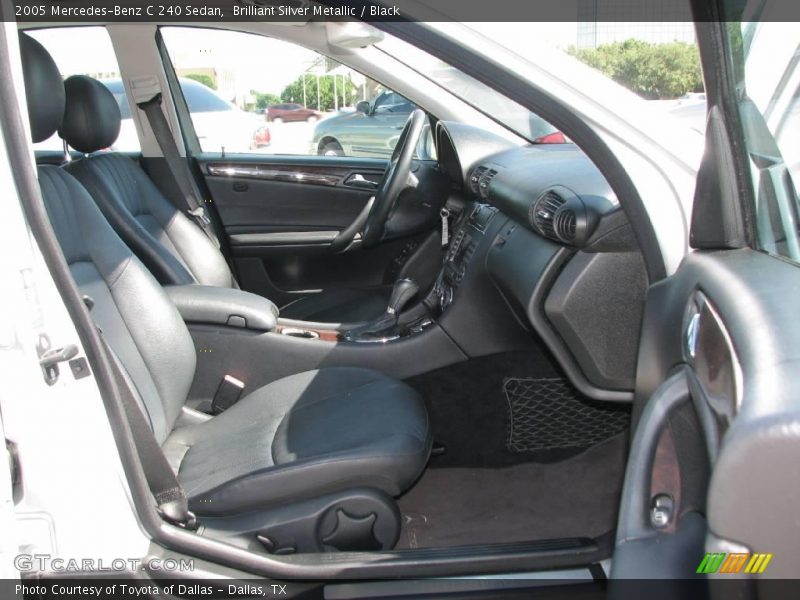 Brilliant Silver Metallic / Black 2005 Mercedes-Benz C 240 Sedan