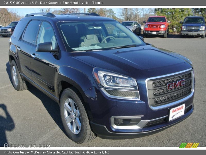Dark Sapphire Blue Metallic / Light Titanium 2015 GMC Acadia SLE