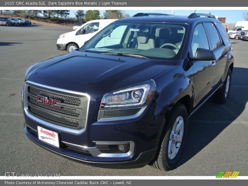 Dark Sapphire Blue Metallic / Light Titanium 2015 GMC Acadia SLE
