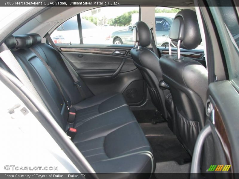Brilliant Silver Metallic / Black 2005 Mercedes-Benz C 240 Sedan