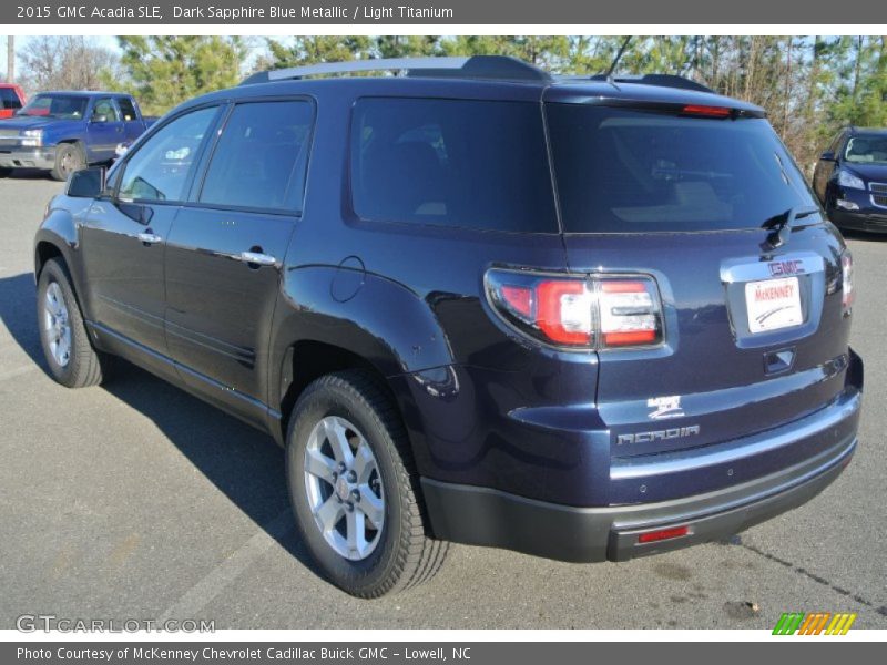 Dark Sapphire Blue Metallic / Light Titanium 2015 GMC Acadia SLE
