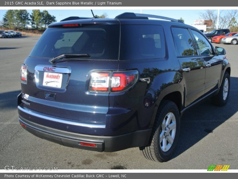 Dark Sapphire Blue Metallic / Light Titanium 2015 GMC Acadia SLE