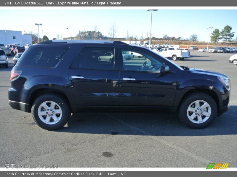 Dark Sapphire Blue Metallic / Light Titanium 2015 GMC Acadia SLE
