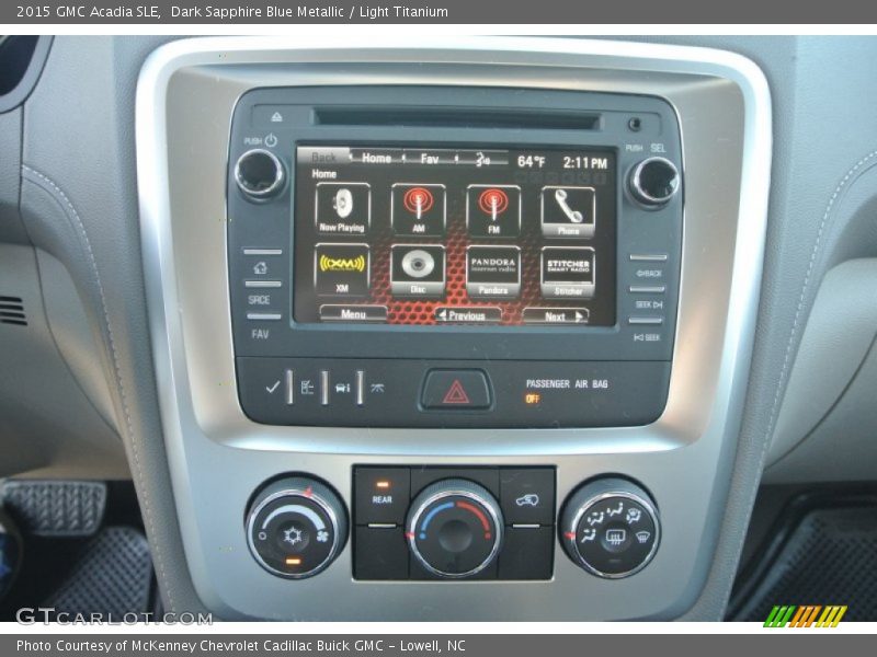 Dark Sapphire Blue Metallic / Light Titanium 2015 GMC Acadia SLE