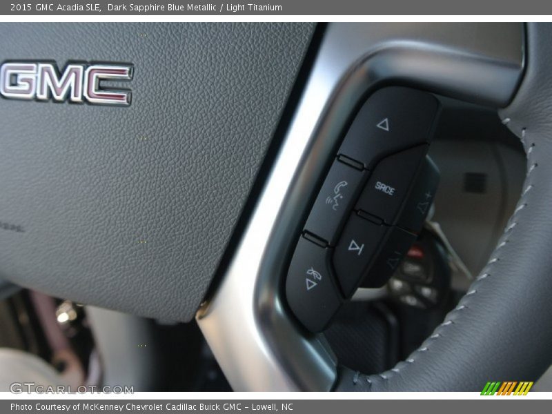 Dark Sapphire Blue Metallic / Light Titanium 2015 GMC Acadia SLE