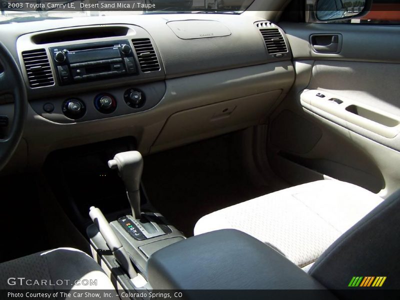 Desert Sand Mica / Taupe 2003 Toyota Camry LE