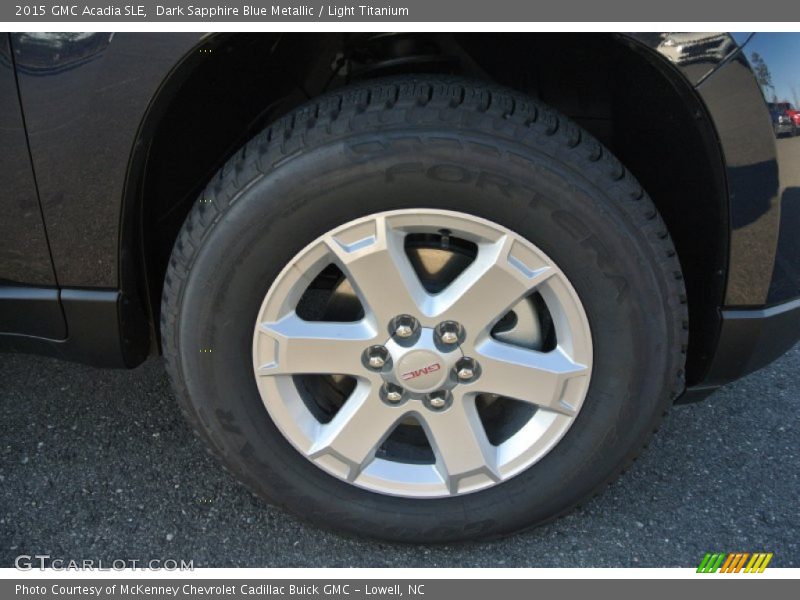 Dark Sapphire Blue Metallic / Light Titanium 2015 GMC Acadia SLE