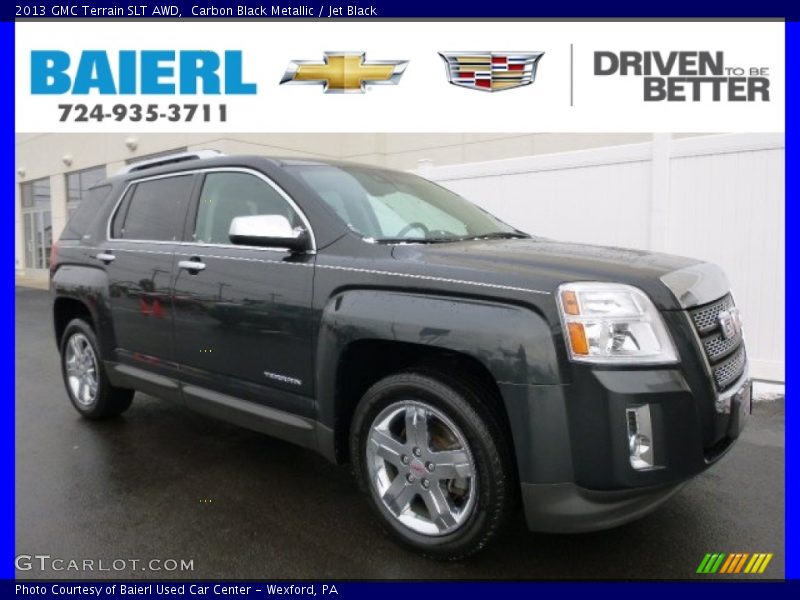 Carbon Black Metallic / Jet Black 2013 GMC Terrain SLT AWD