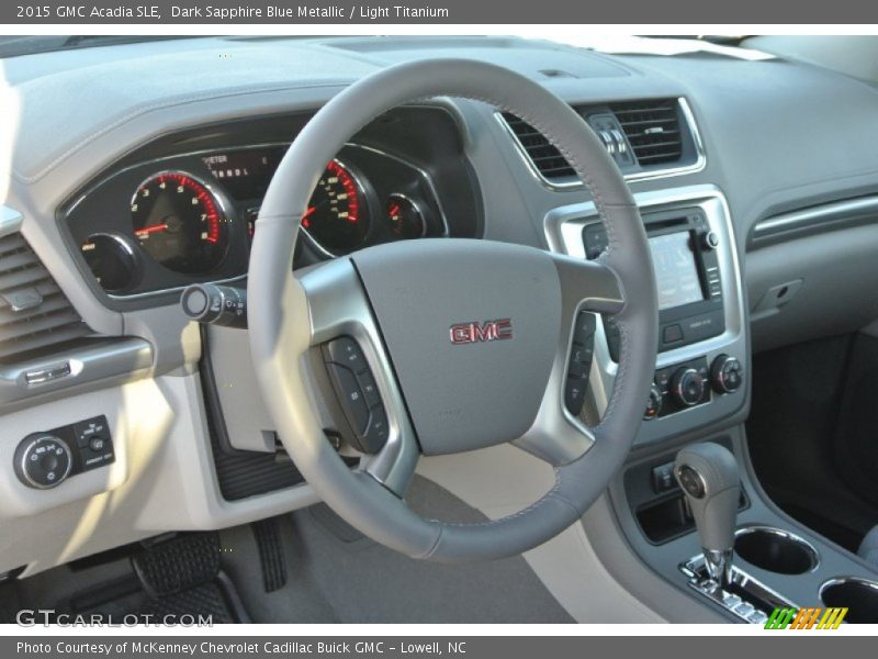 Dark Sapphire Blue Metallic / Light Titanium 2015 GMC Acadia SLE