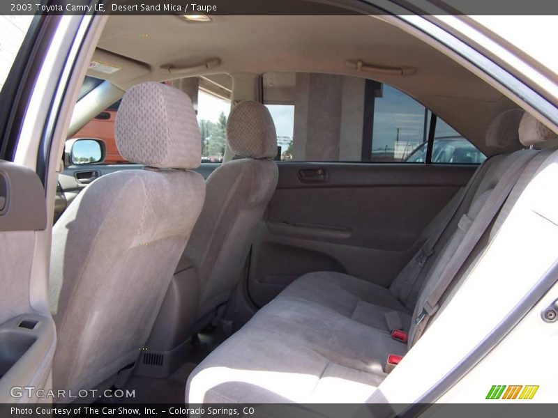 Desert Sand Mica / Taupe 2003 Toyota Camry LE