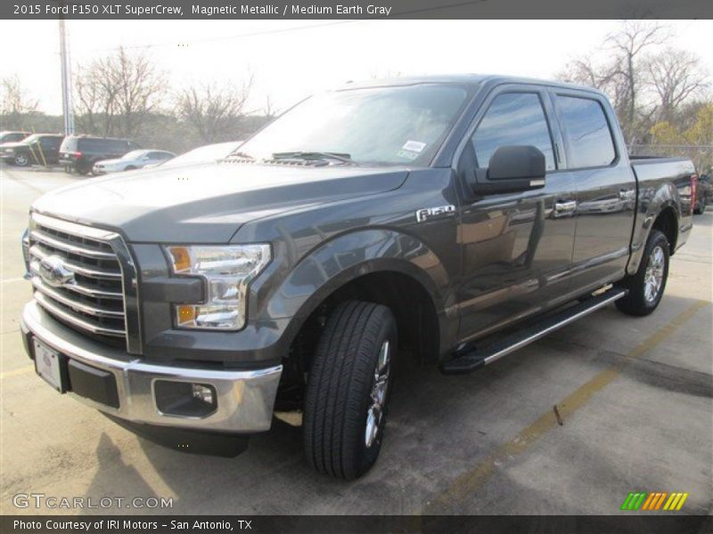Magnetic Metallic / Medium Earth Gray 2015 Ford F150 XLT SuperCrew